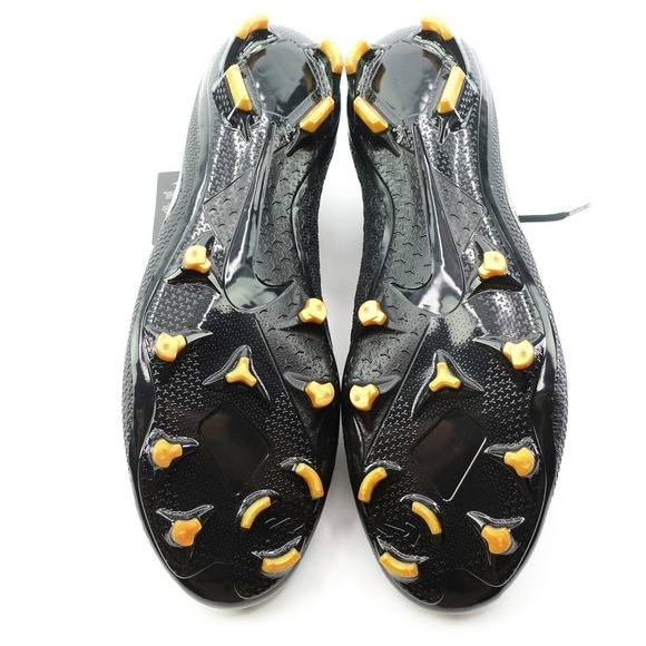 Nike Phantom VSN Elite DF FG Black Gold Soccer Cleats Mens Size 12.5 AO3262-077 - Picture 9 of 12